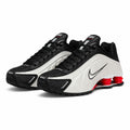 NIKE SHOX PLATEADA ROJA