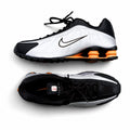 NIKE SHOX PLATEADA NARANJA